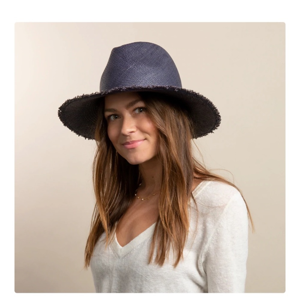 Hat Attack New York Fringed Continental Hat (Navy)